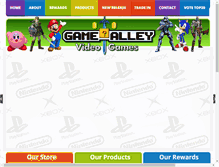 Tablet Screenshot of gamealleygames.com